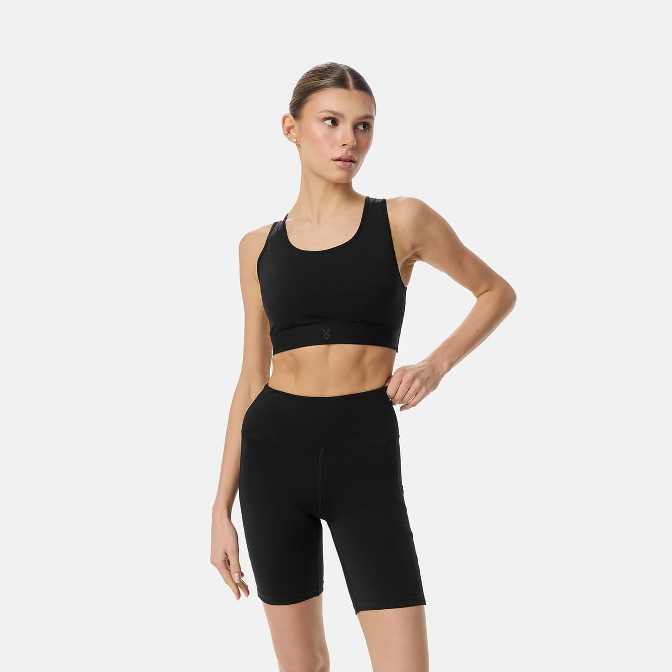 Women's Black Breathable Support Sport Bra