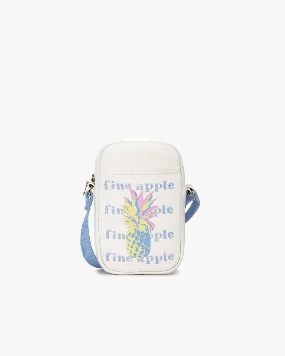 Women's White Casual Printed Aloha Phone Bag