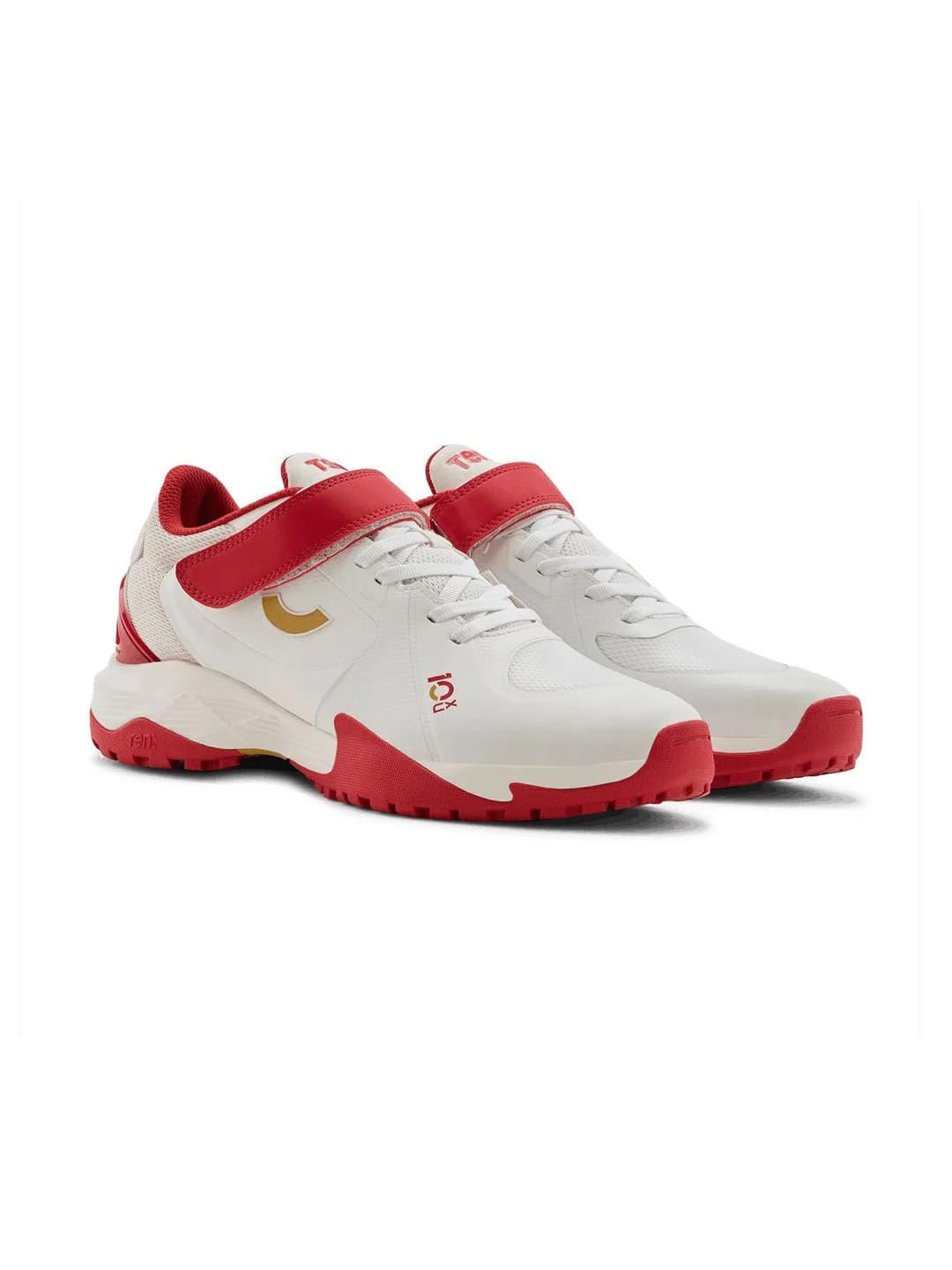 Unisex White Round Toe Low-Top All Rounder Swing Cricket Sport Shoes