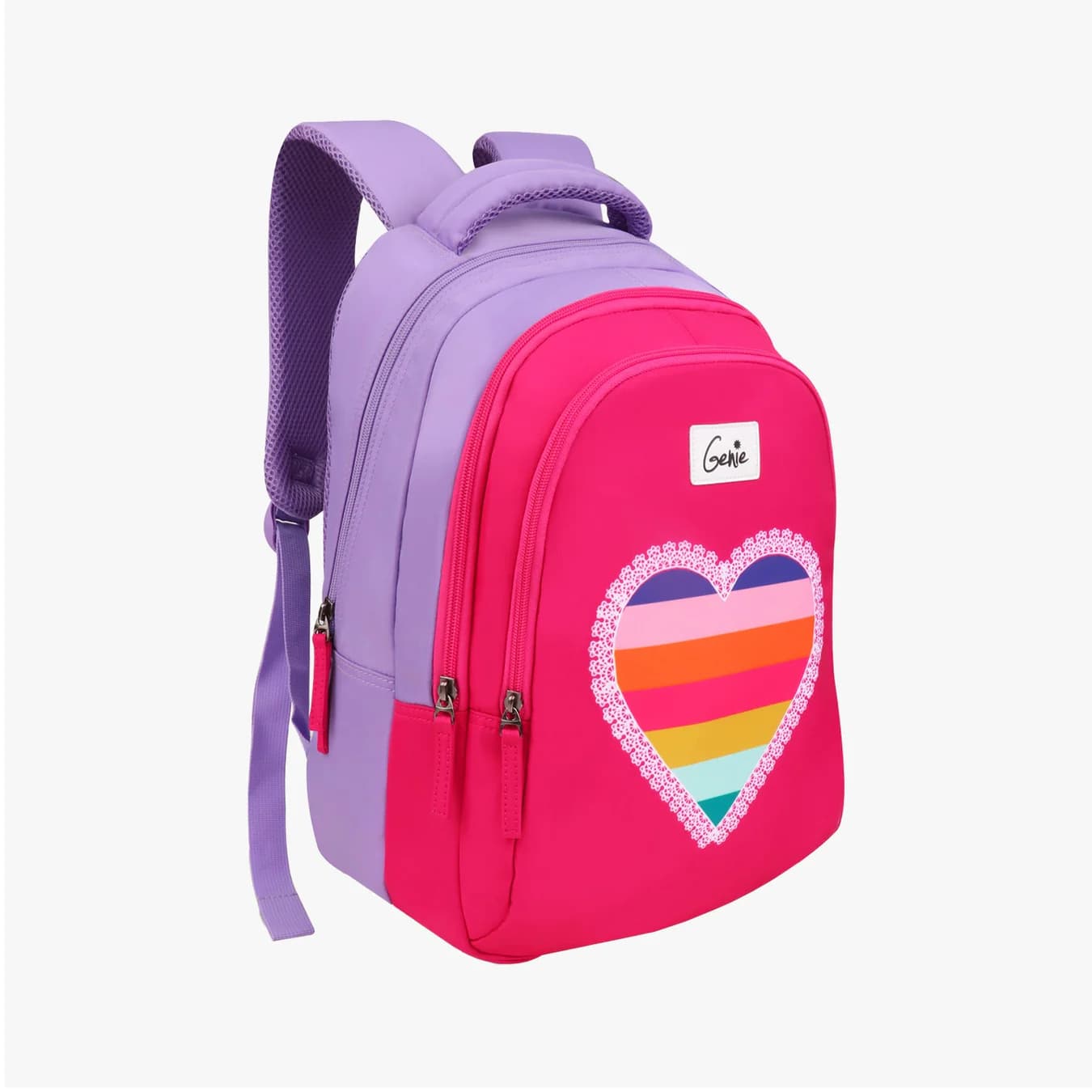 Kids Pink Casual 27L Heartbeat School Bag