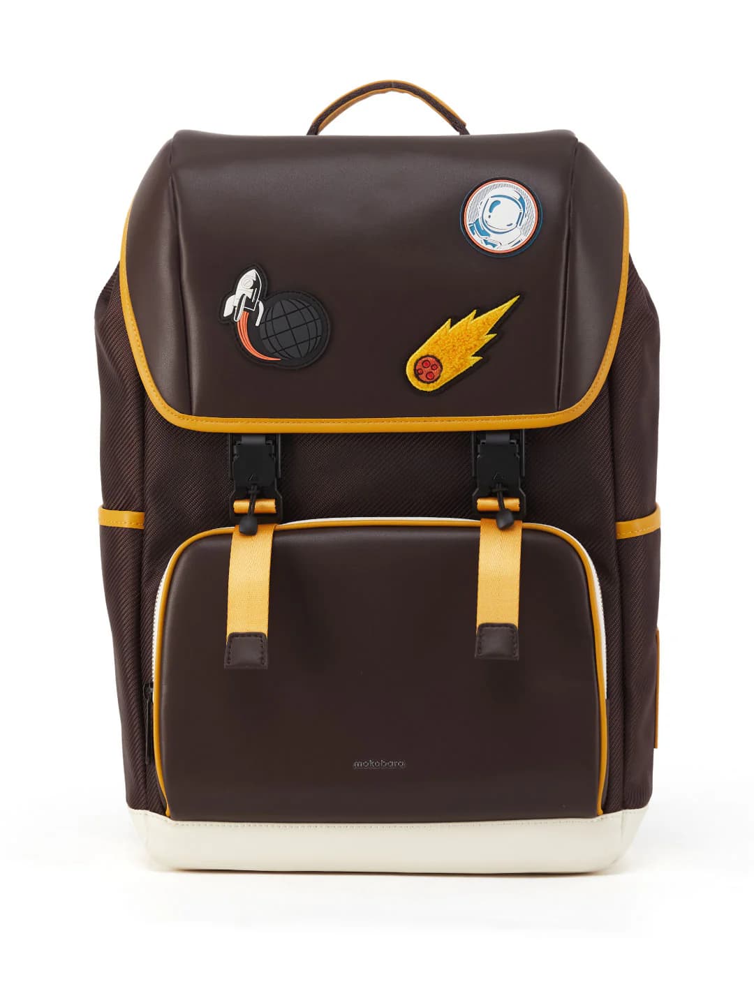 Unisex Brown Polyester Top Handle The Dodge Backpack