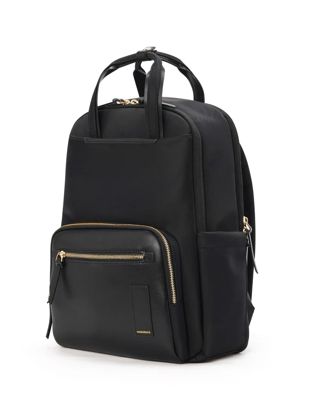 Unisex Black Nylon Top Handle The Sundae Backpack