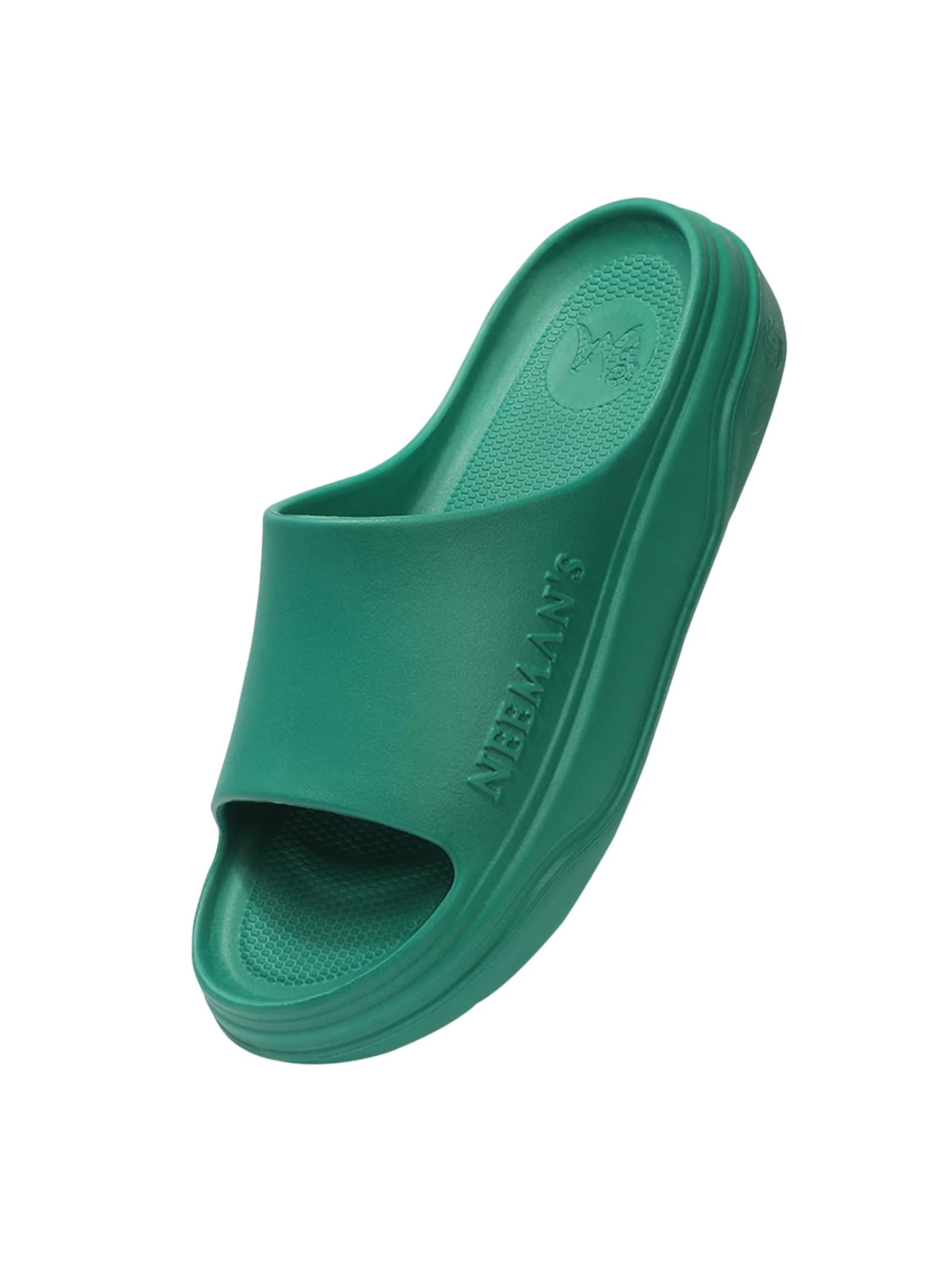 Unisex Green Bounce Back Soft Cushioning Slipper for Daily Use Cushers Slides