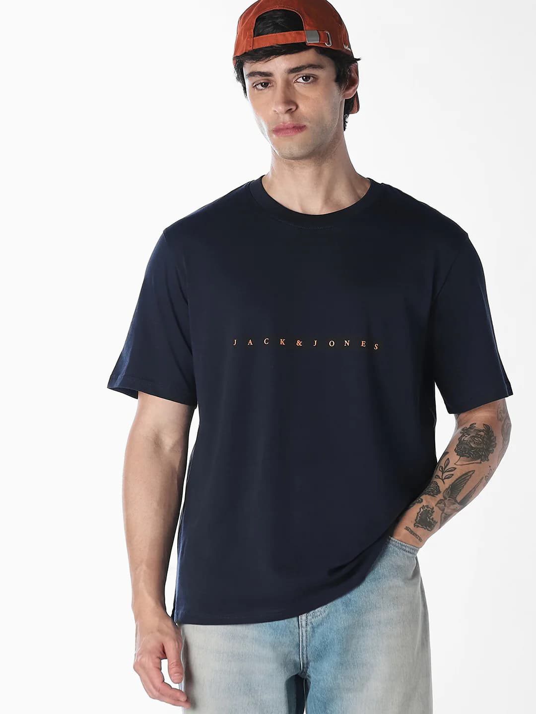 Men's Dark Navy Boxy Fit T-shirt