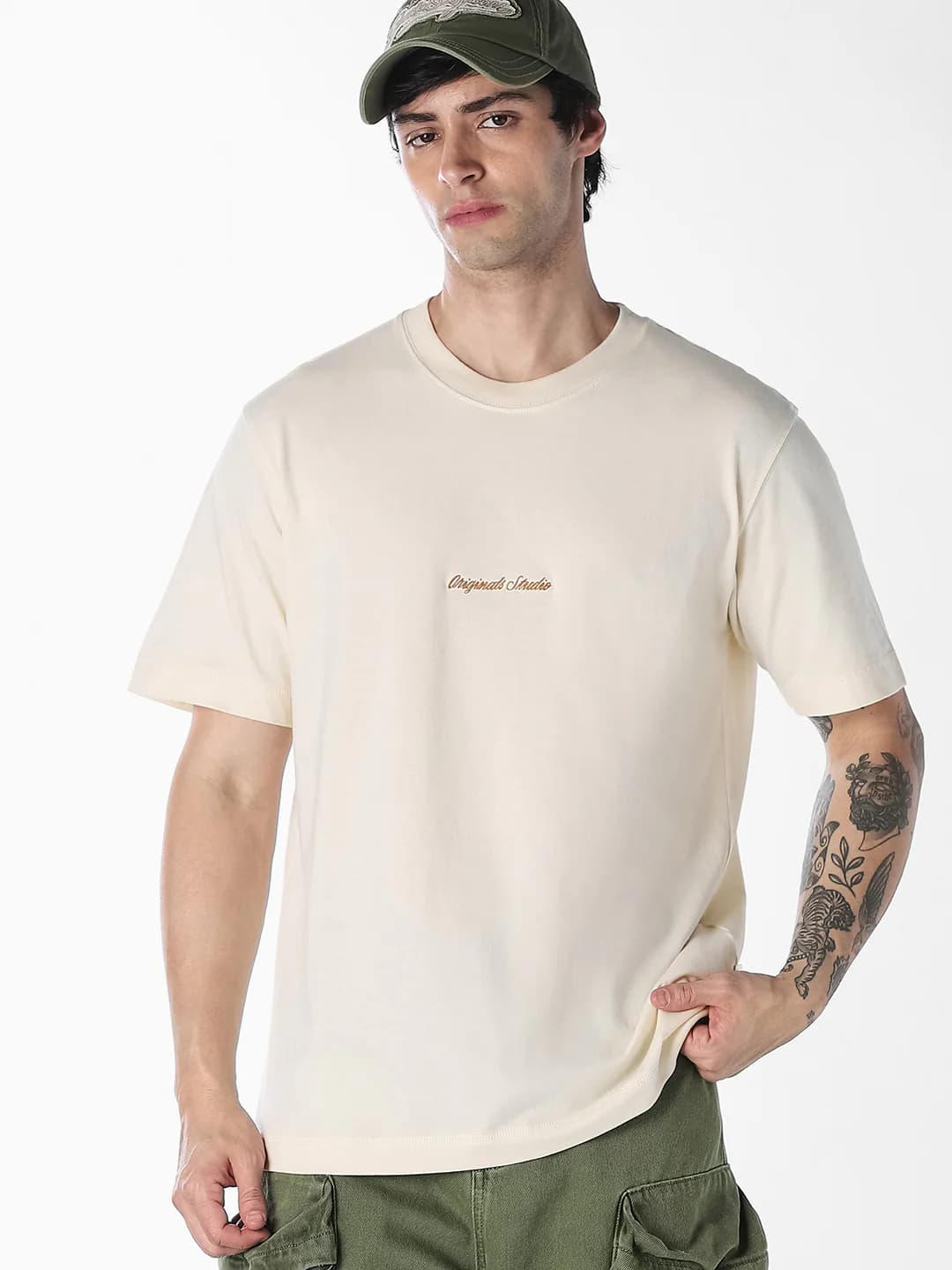 Men's Relaxed Fit Embroidered Logo T-shirt