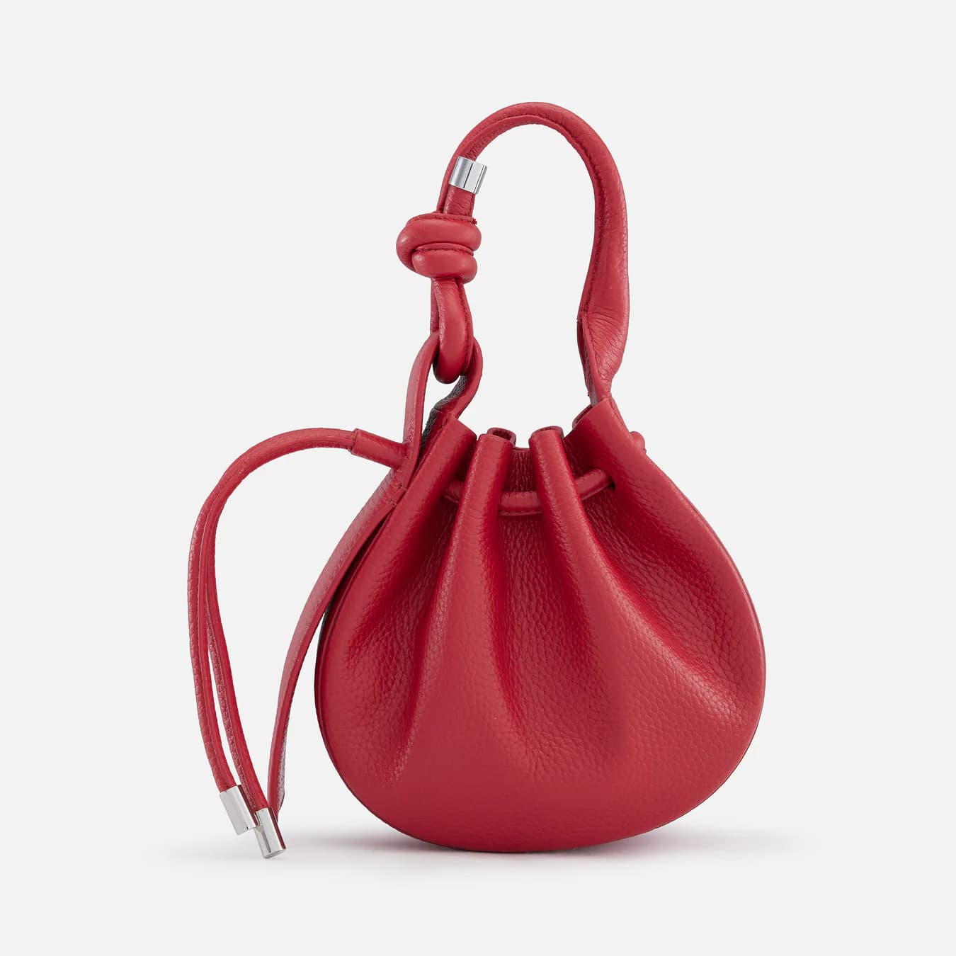 Women's Red Solid Leather Ina Mini Crossbody Bag