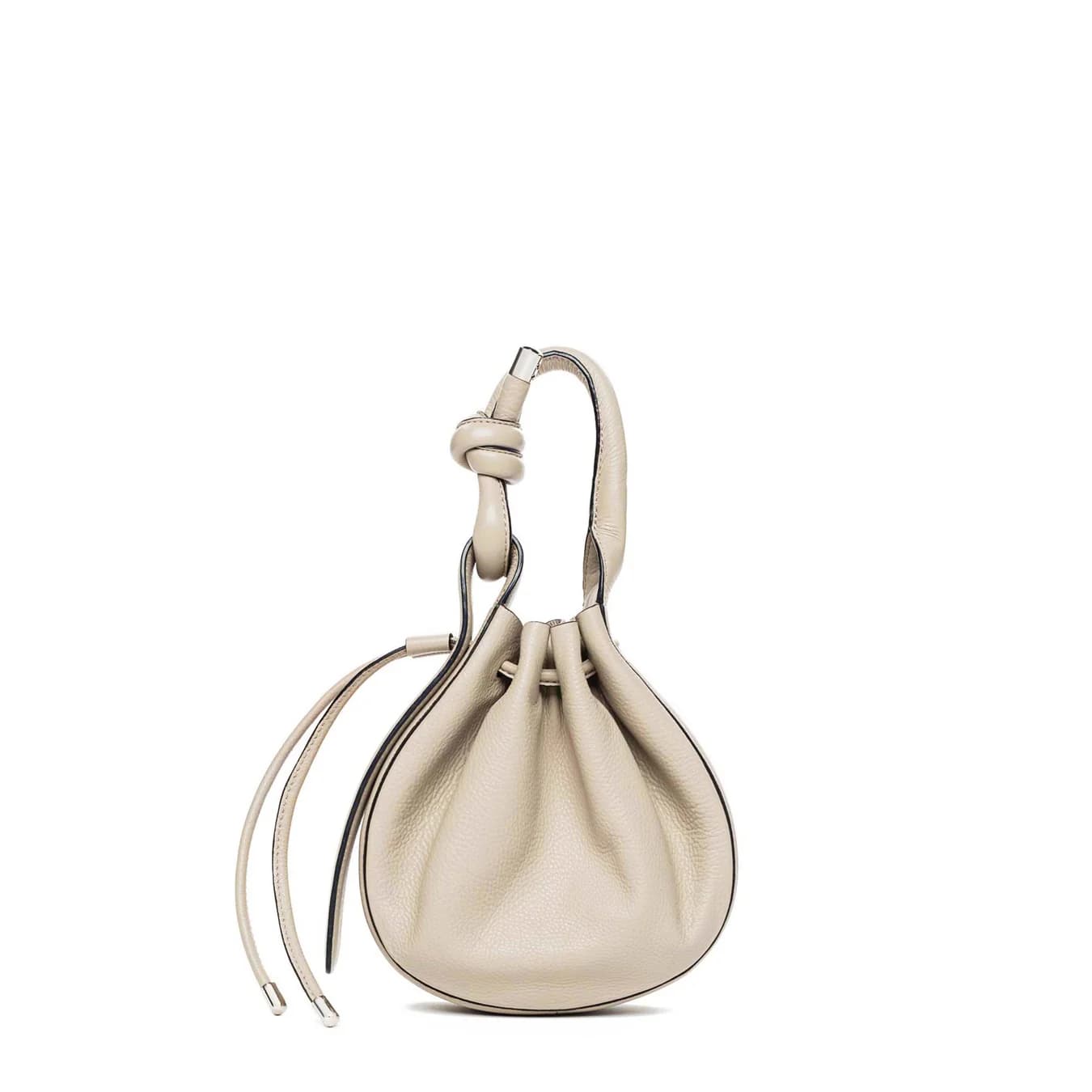 Women's Cream Solid Leather Ina Mini Crossbody Bag