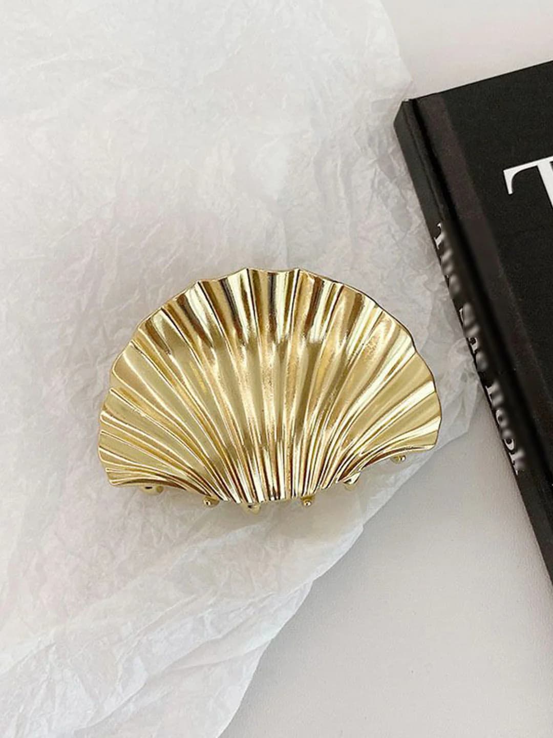 Women's Gold Embellished Claw Clip