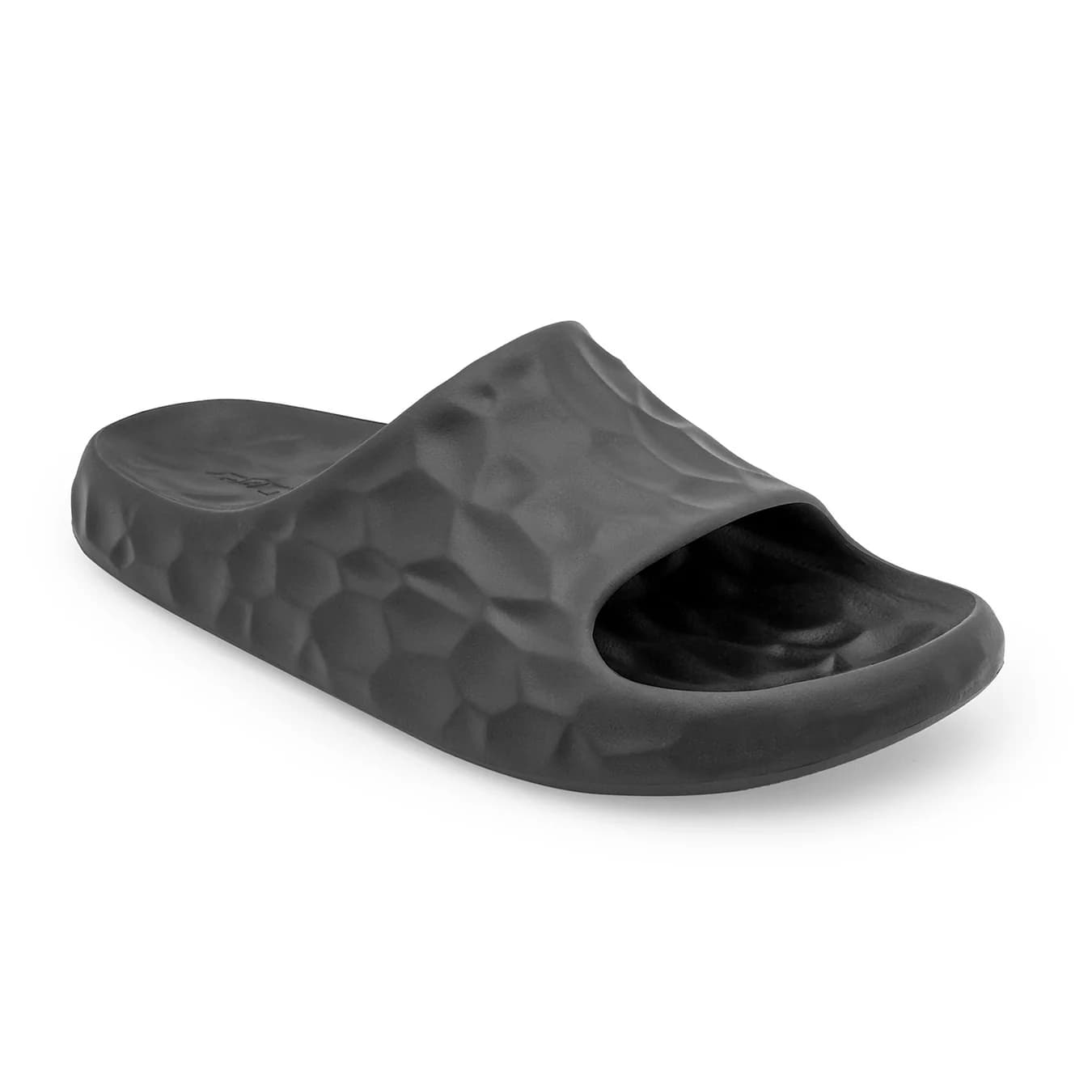 Men's Black Casual Round Toe Mid-Top EVA Pool Slides