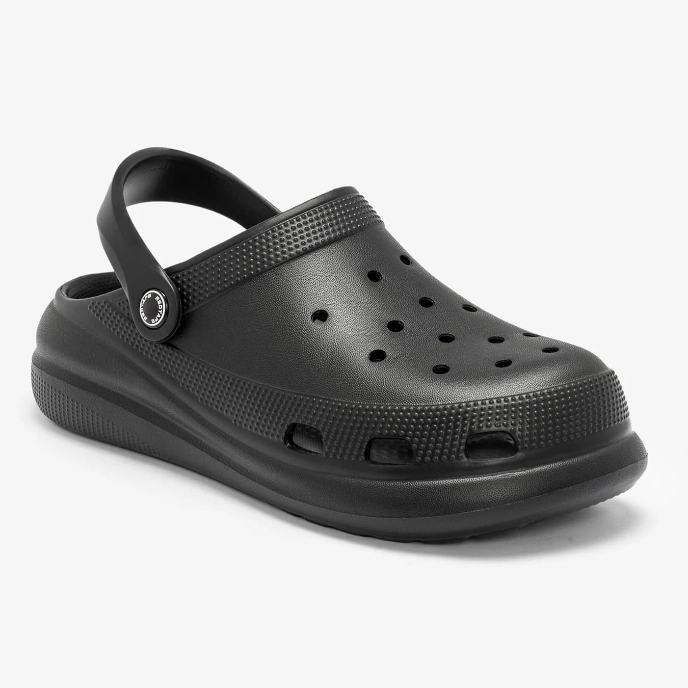 Men's Black Casual Round Toe Low-Top EVA Poolside Clogs