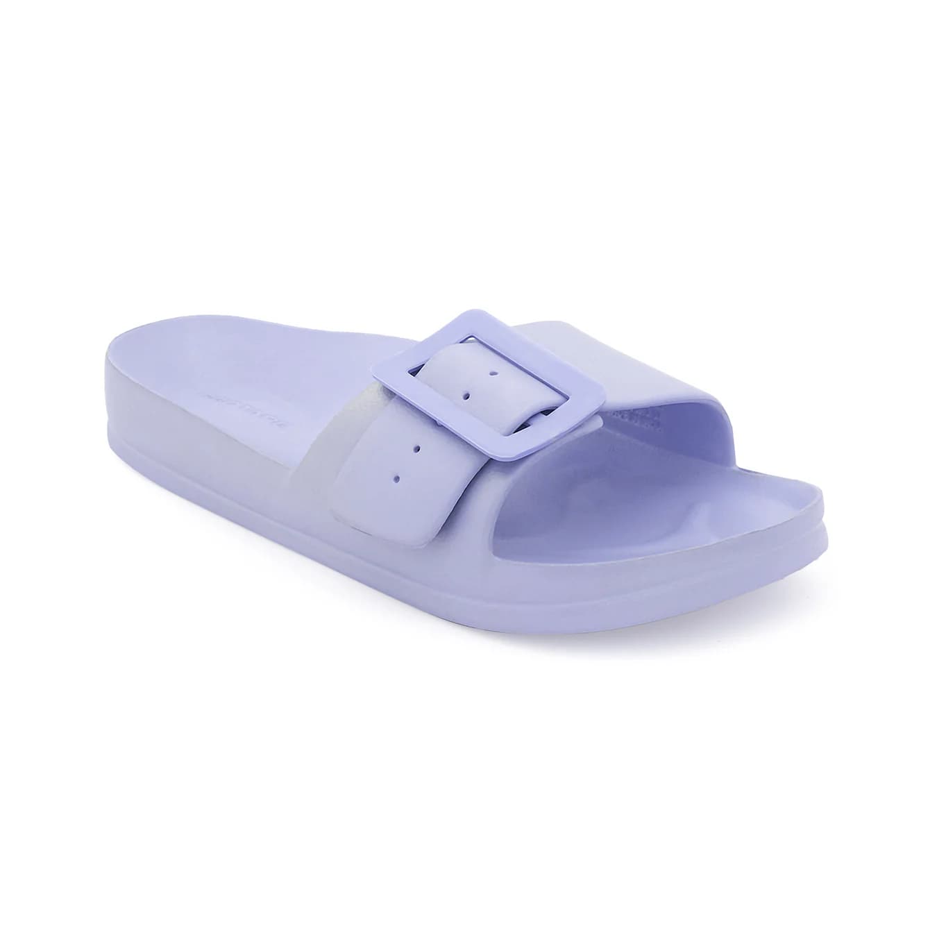 Women's Purple Casual Round Toe Mid-Top EVA Pool Slides