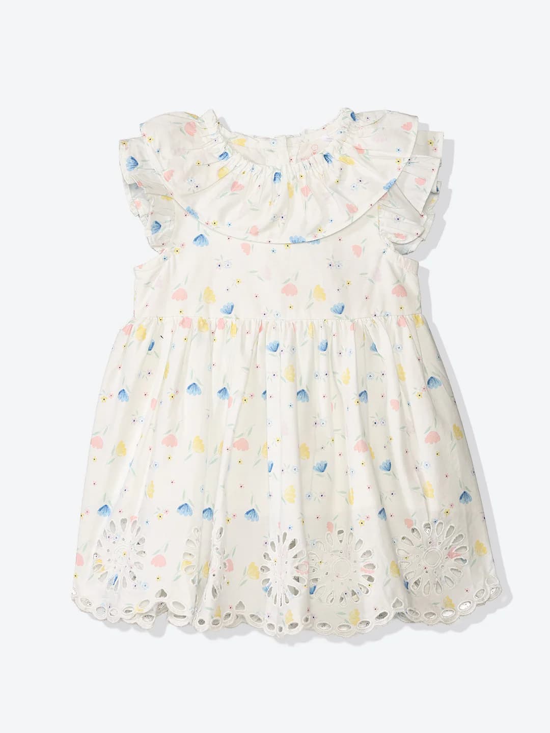 Girls Multicolor Casual Floral Farm Printed Dress