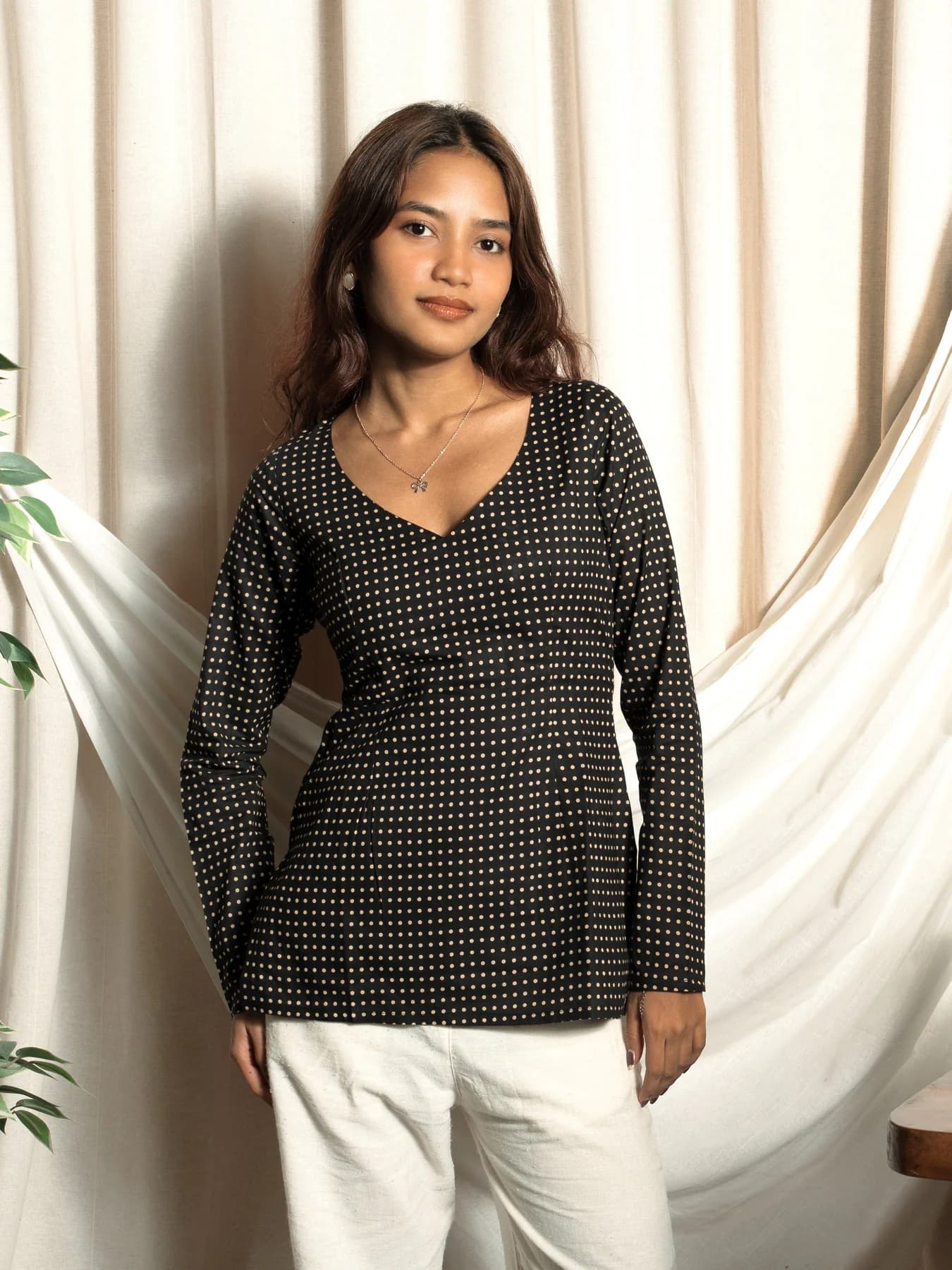 Women's Black Casual Full Sleeves Naaz Full Sleeve Kurti