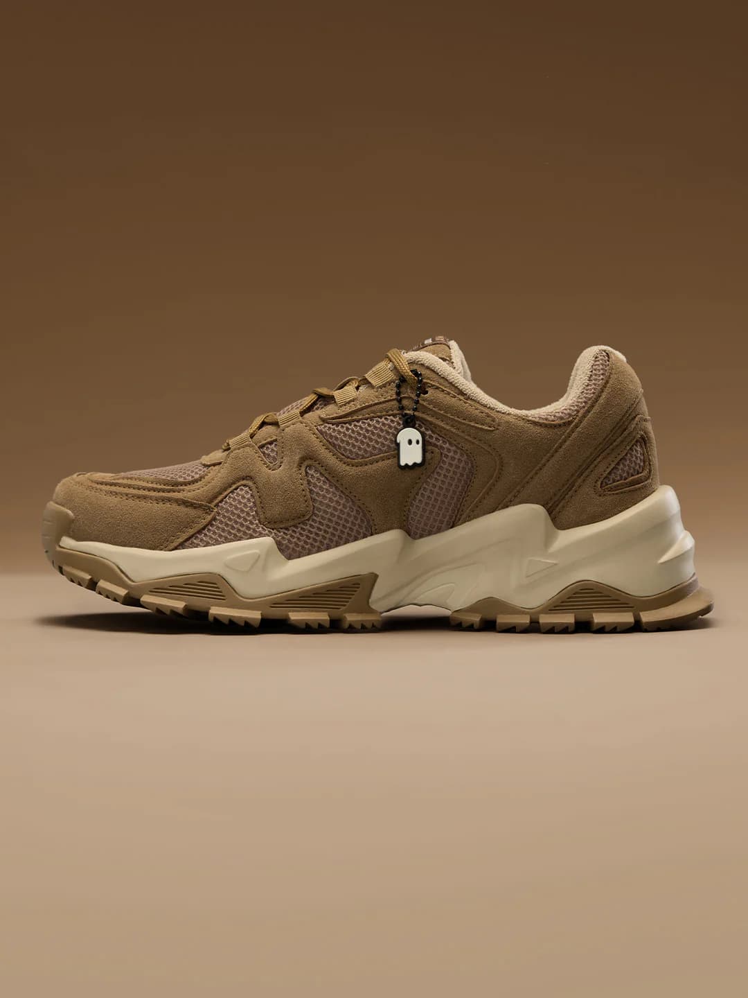 Men's Brown Round Toe Suede Fumes NX - Driftwood Low Top Sneakers