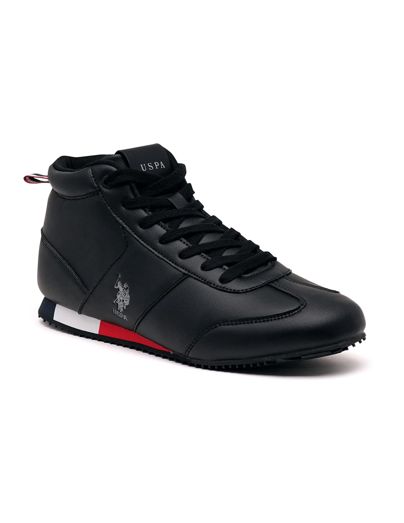Men's Black Rentso 2.0 Black Retro Mid Top Casual Sneakers