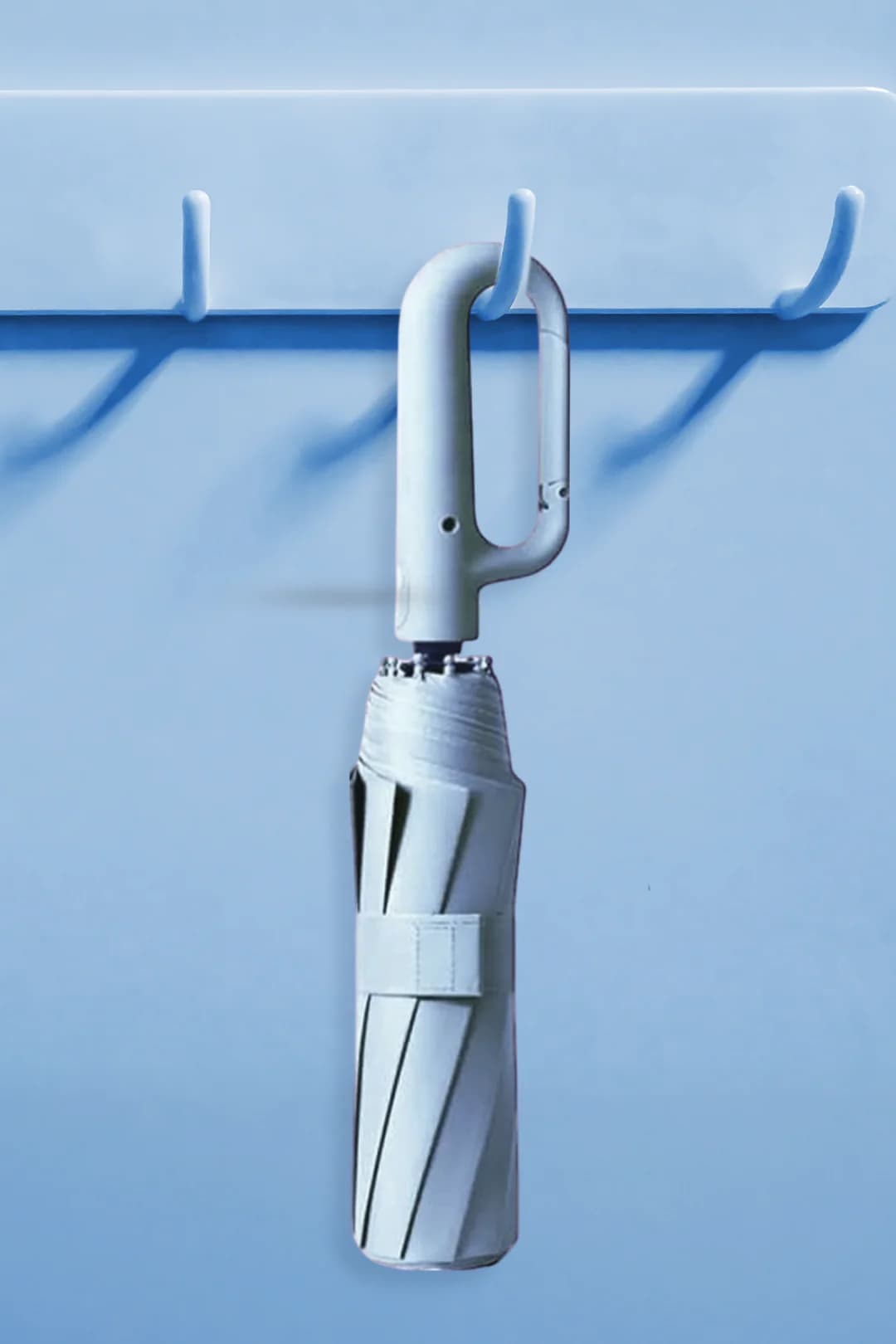 Lime Blue Auto Open Close Buckle Handle Umbrella UV Protected
