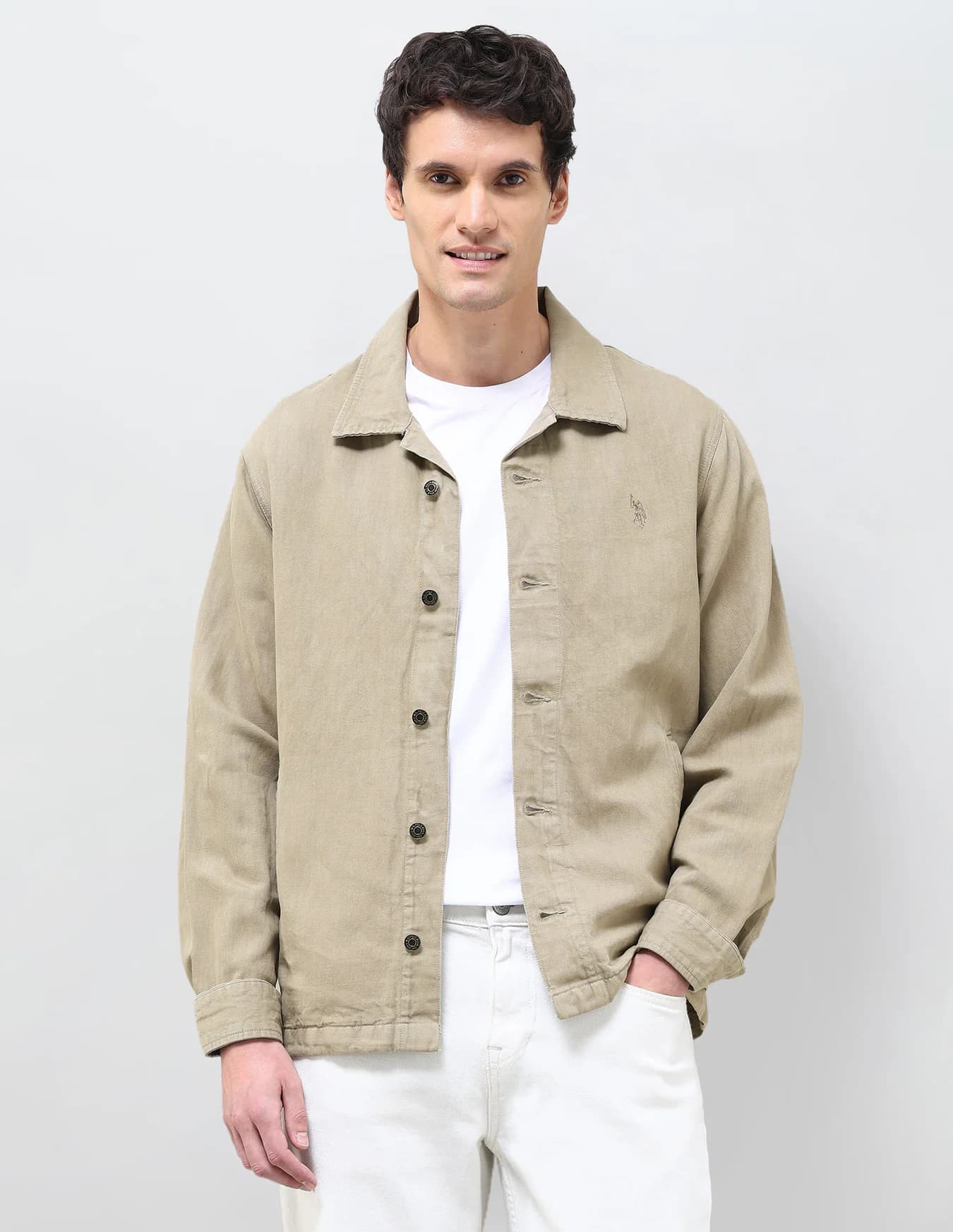 Men's Brown Casual Regular Fit Solid Full Sleeves Jacket