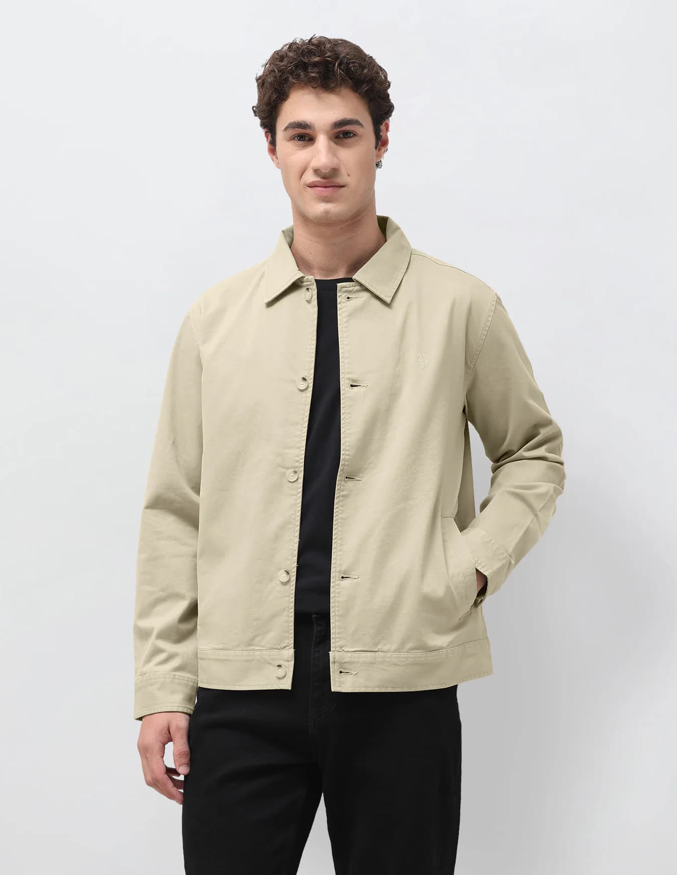 Men's Brown Casual Regular Fit Solid Full Sleeves Jacket