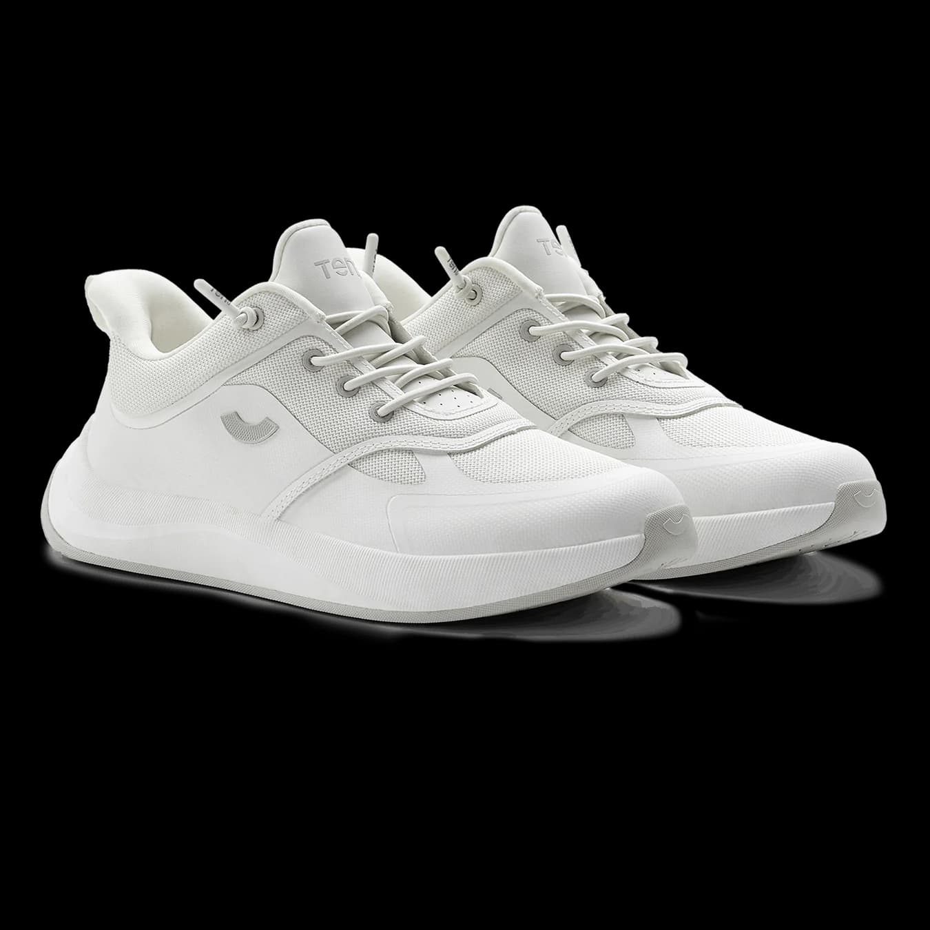 Unisex White Casual Dual Density Insole Crossover Nubuck Slip On Sneaker