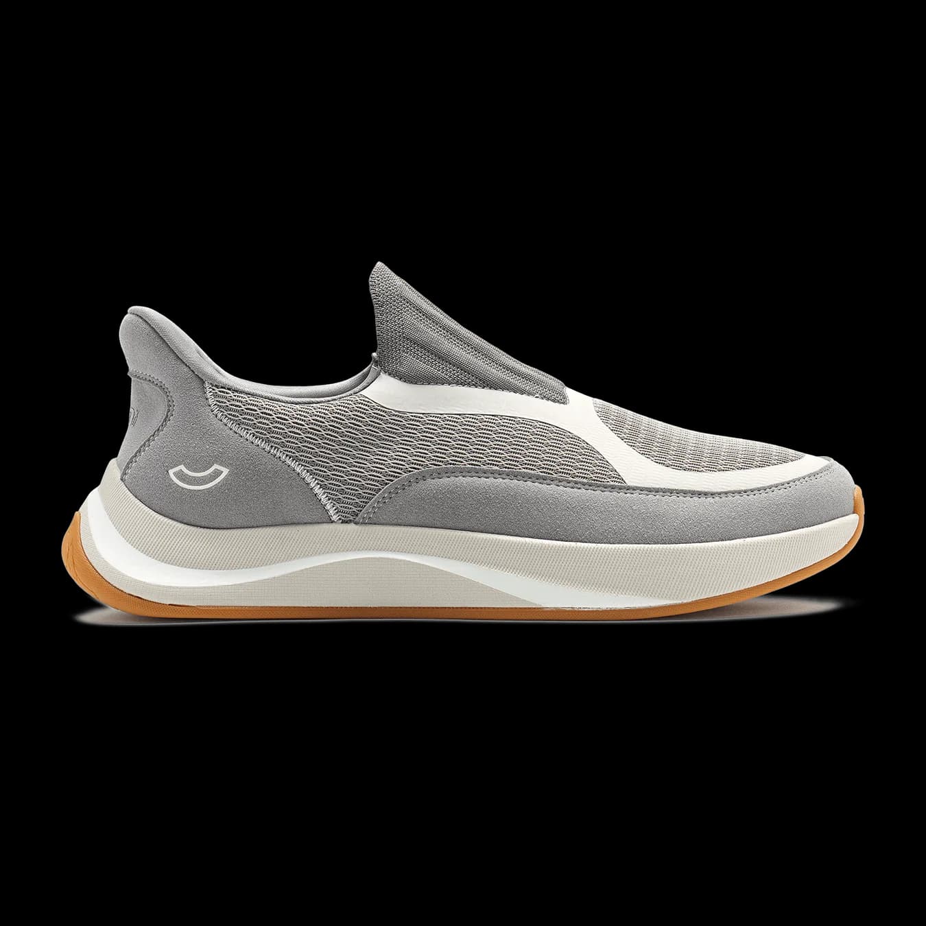 Unisex Grey Casual Dual Density Insole Zenflo Mesh Walking Shoe
