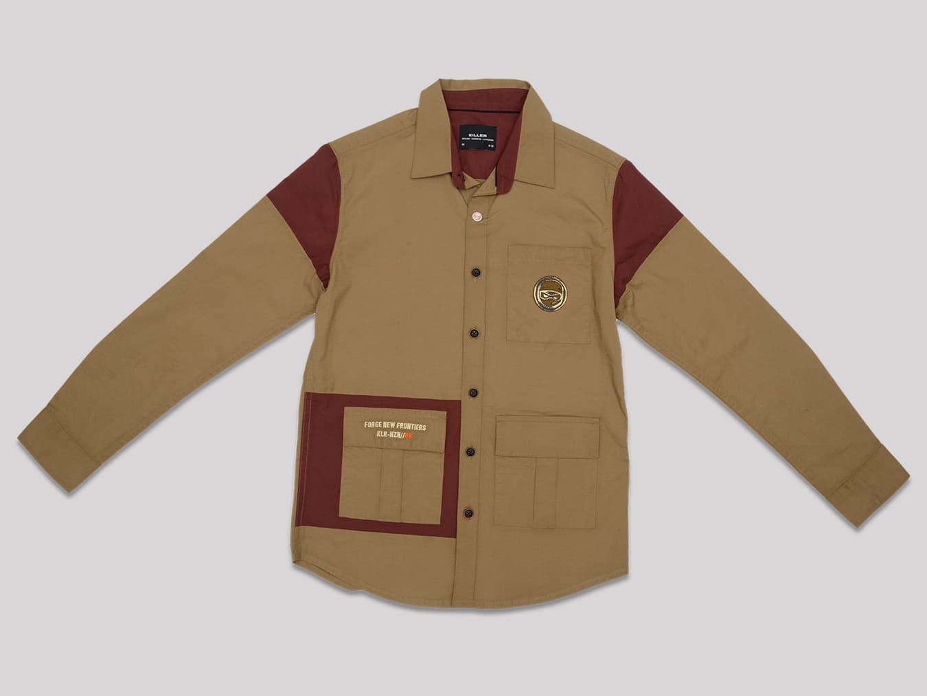 Boys Green Casual Regular Fit Solid Full Sleeves Shirt