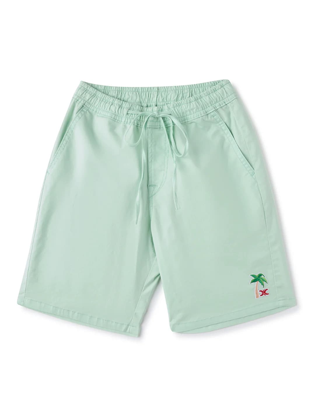 Boys Green Solid Regular Fit Shorts - Pack of 1