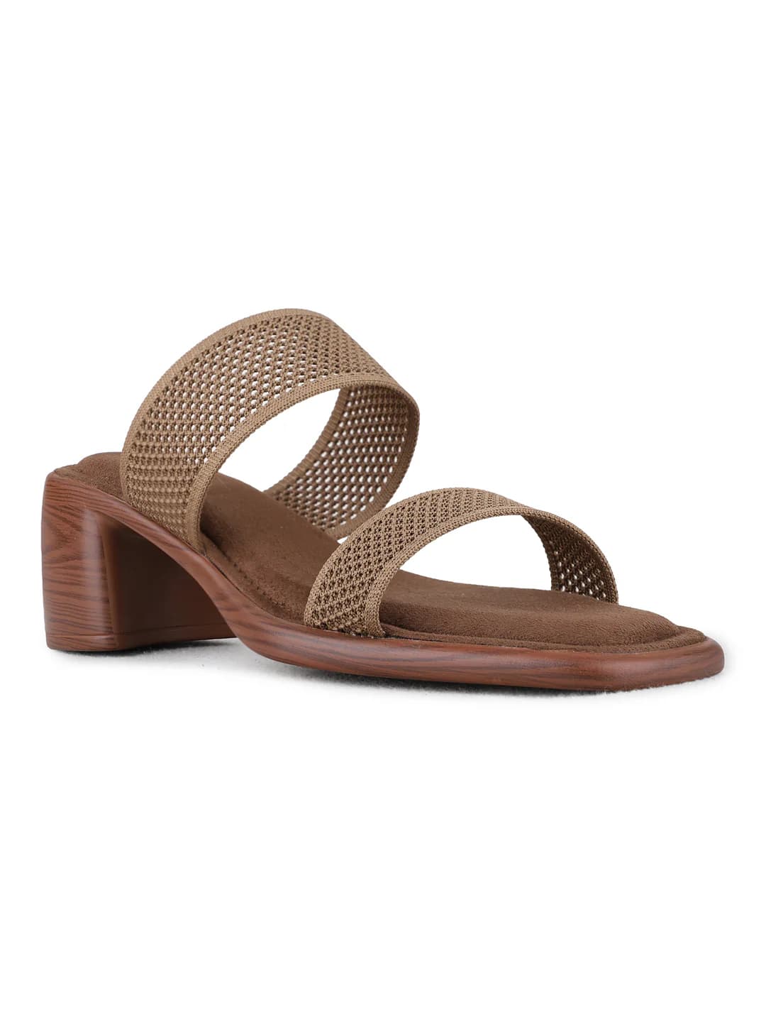 Women's Brown Casual Embossed Wedges Sandals