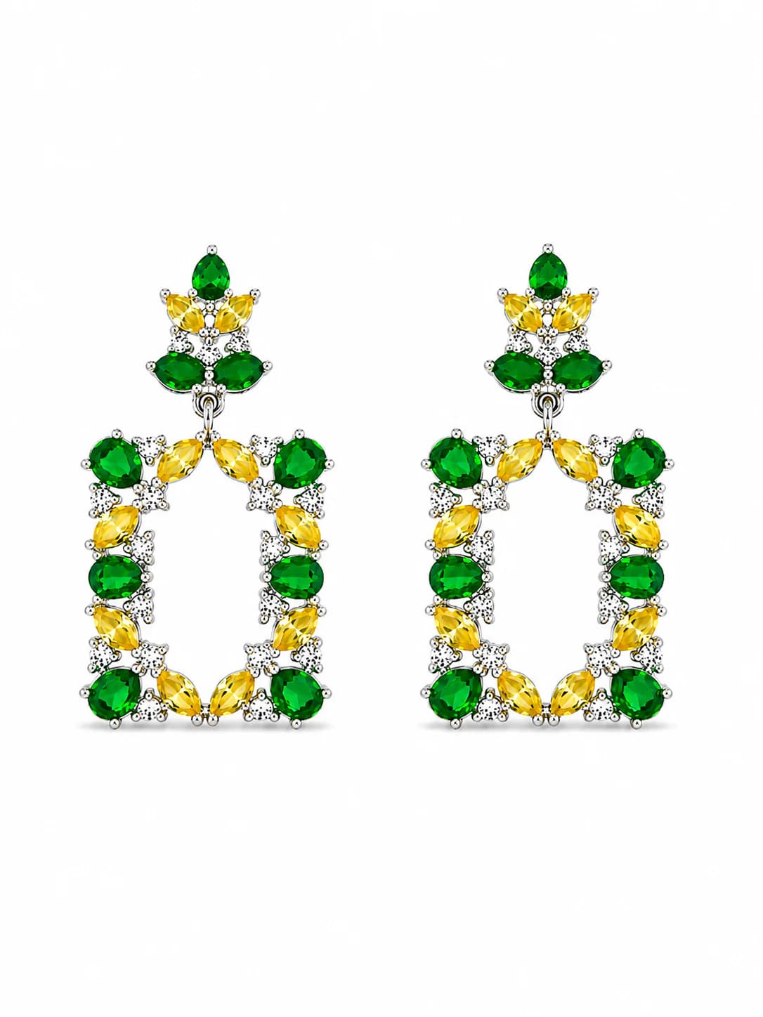 Women's Multicolor Spring Petal Earrings