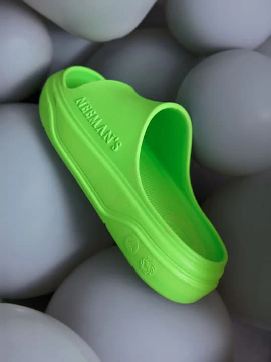 Unisex Green Casual Round Toe EVA Slides