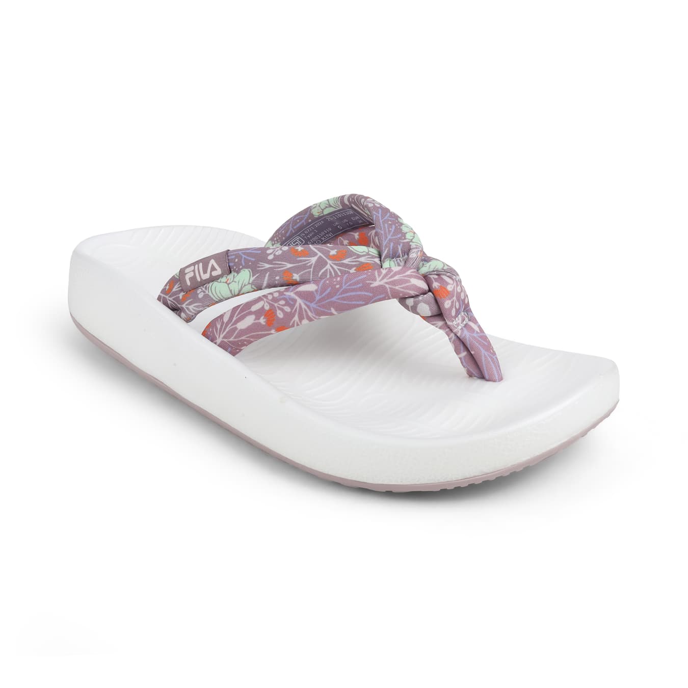 Women's Purple Round Toe Synthetic WoARIO KINI Walking Non-Marking Flip-Flops
