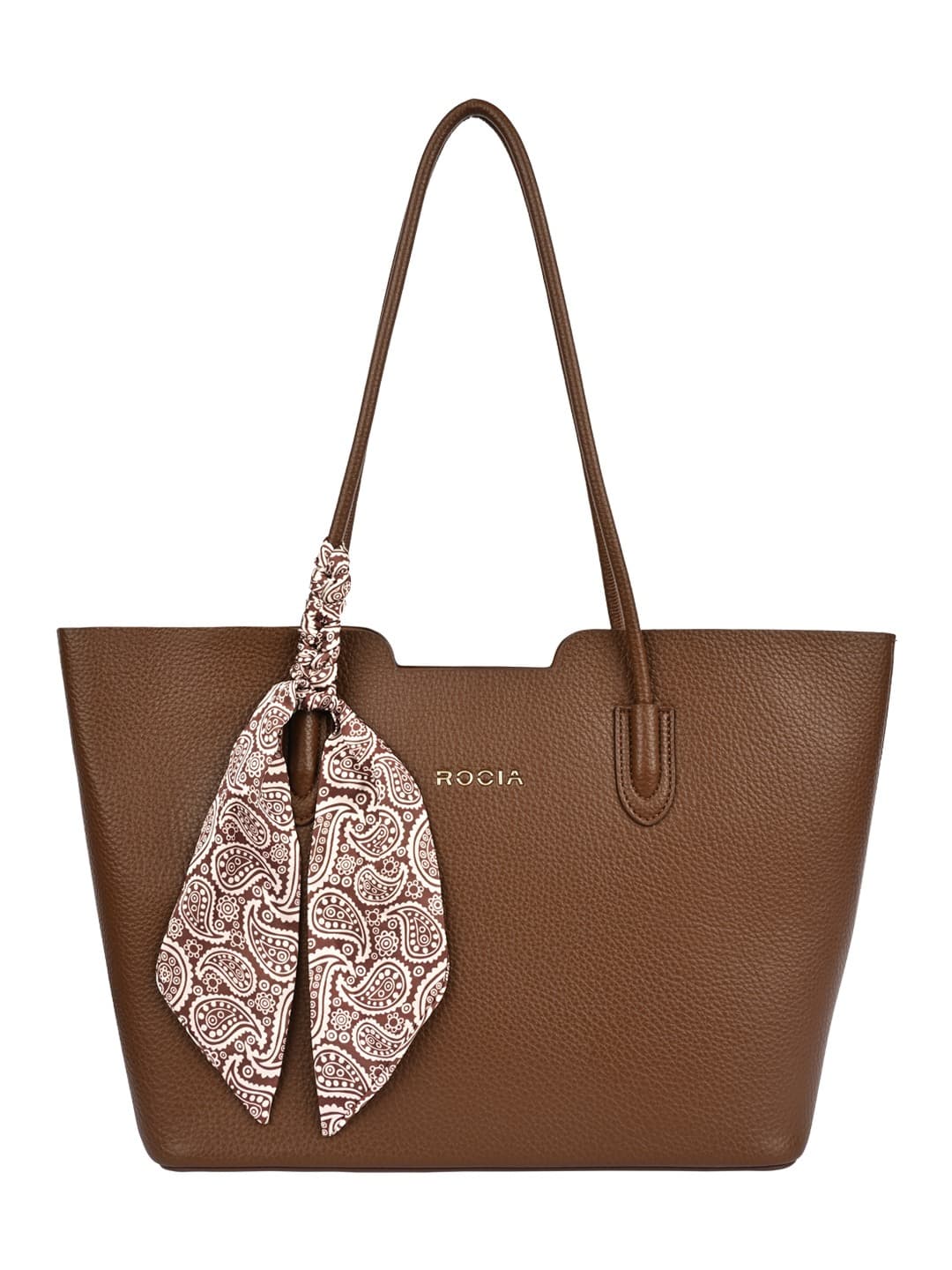 Women's Brown Solid Tote Bag