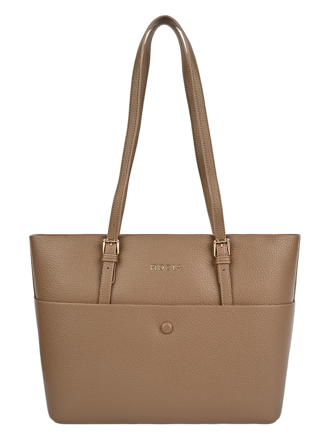 Women's Brown Solid Tote Bag