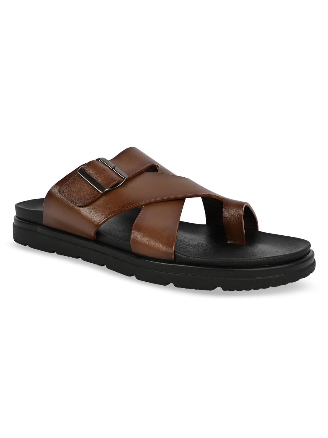 Men's Tan Stylish Leather Sandals