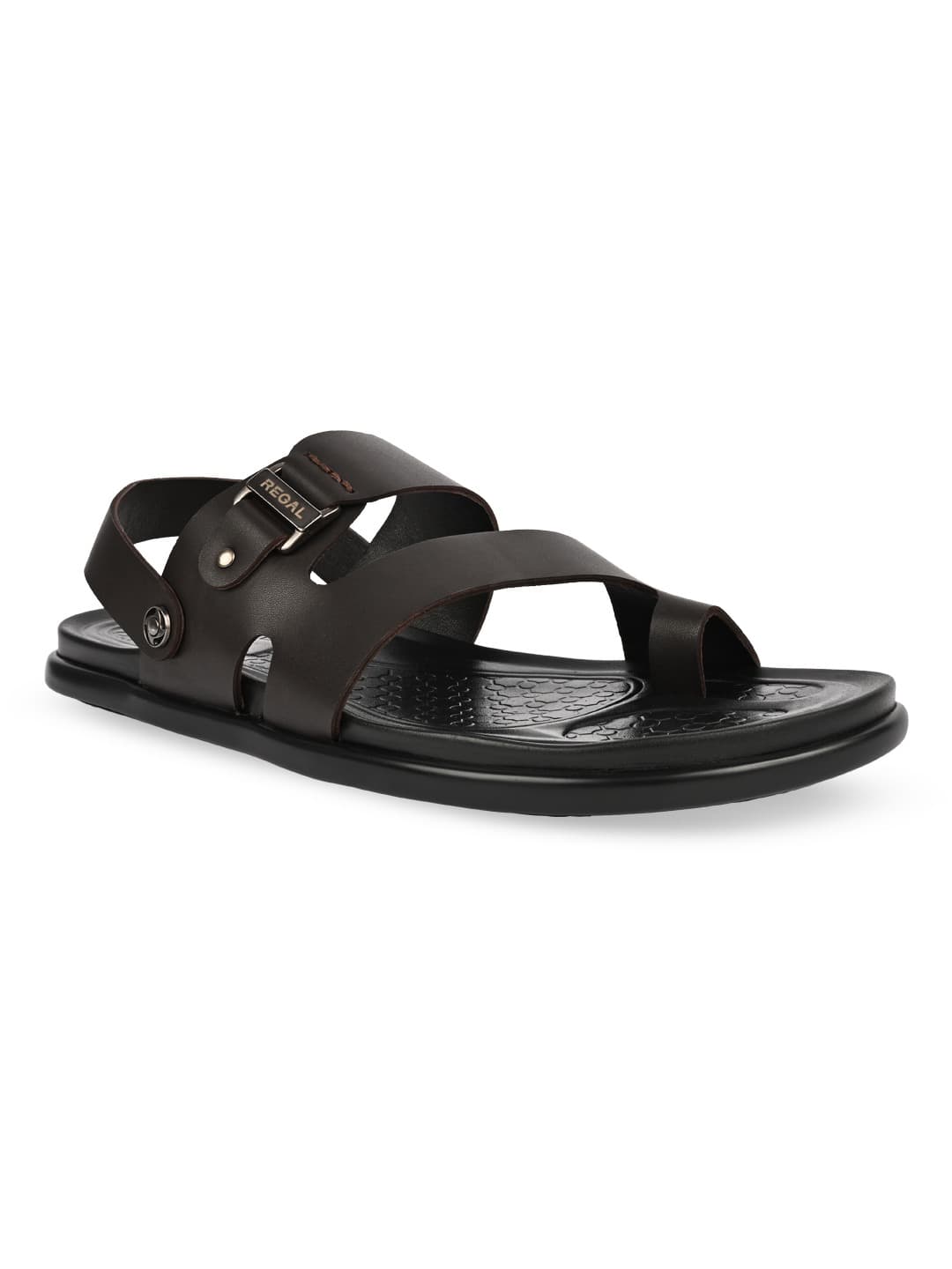 Men's Brown Stylish Leather Sandals