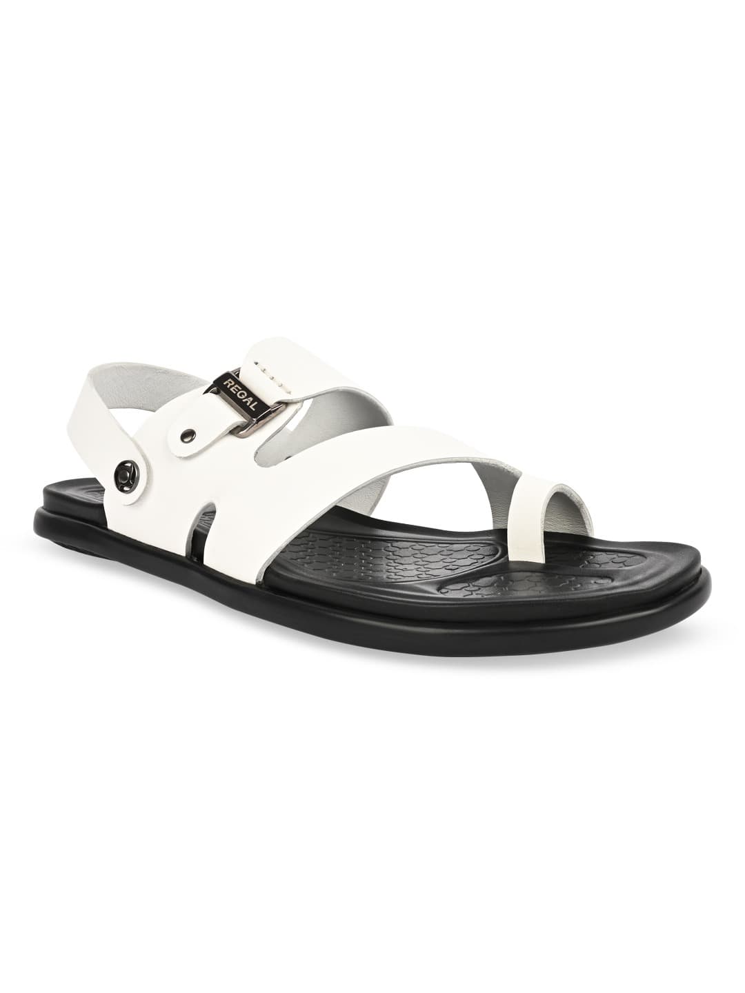 Men's White Stylish Leather Sandals