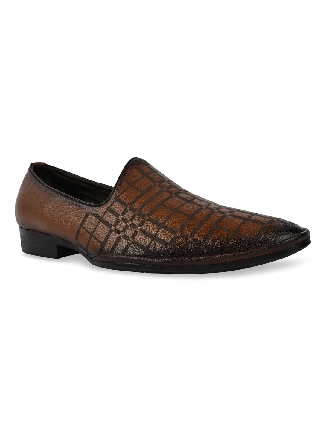 Men's Tan Stylish Leather Juttis