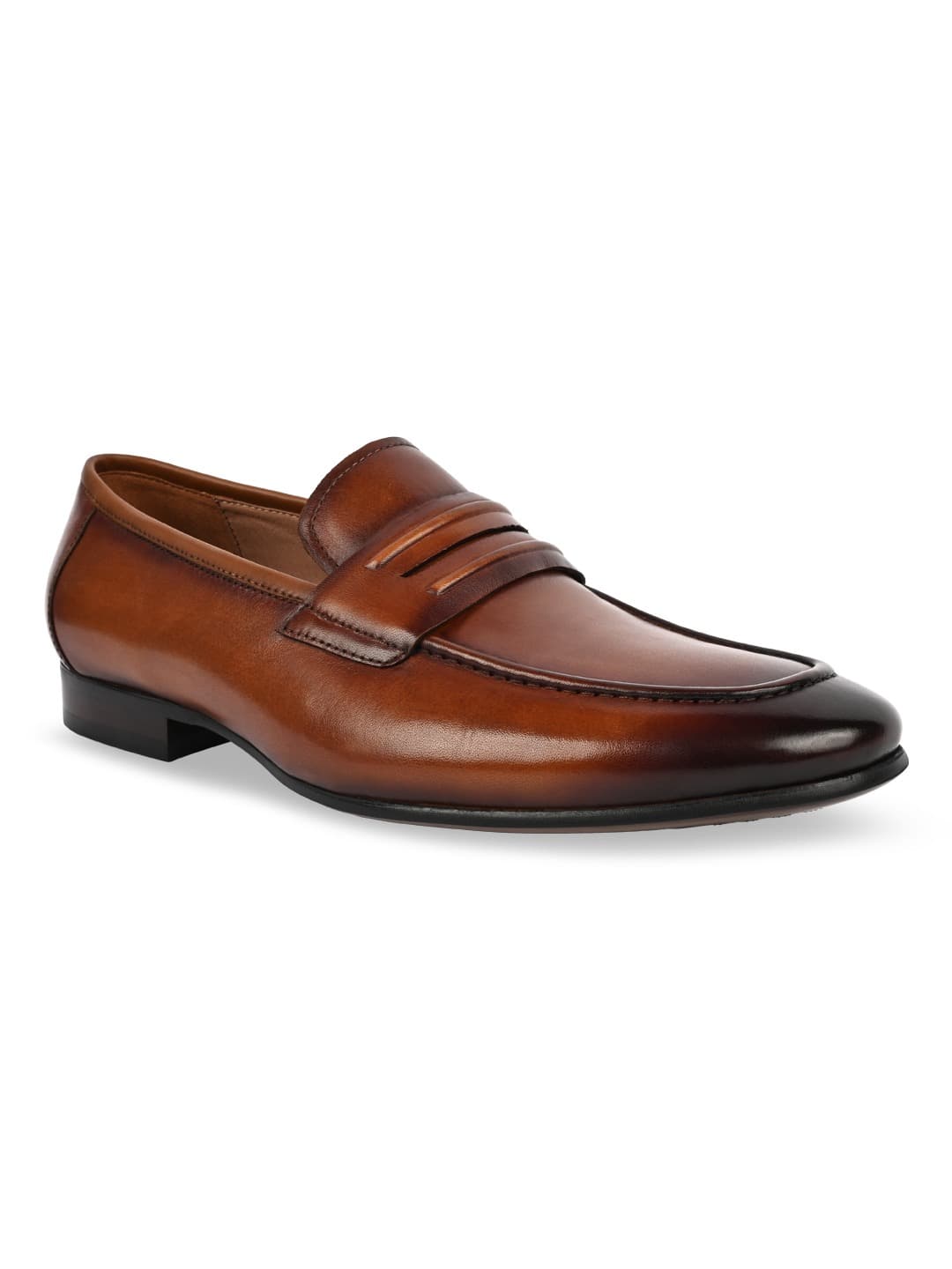 Men's Imperio By Tan Classic Formal Leather Saddle Slip Ons Shoes