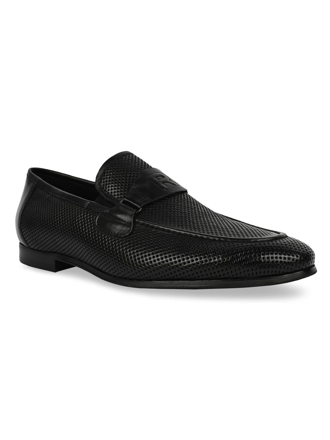 Men's Imperio By Black Stylish Formal Leather Slip Ons Shoes