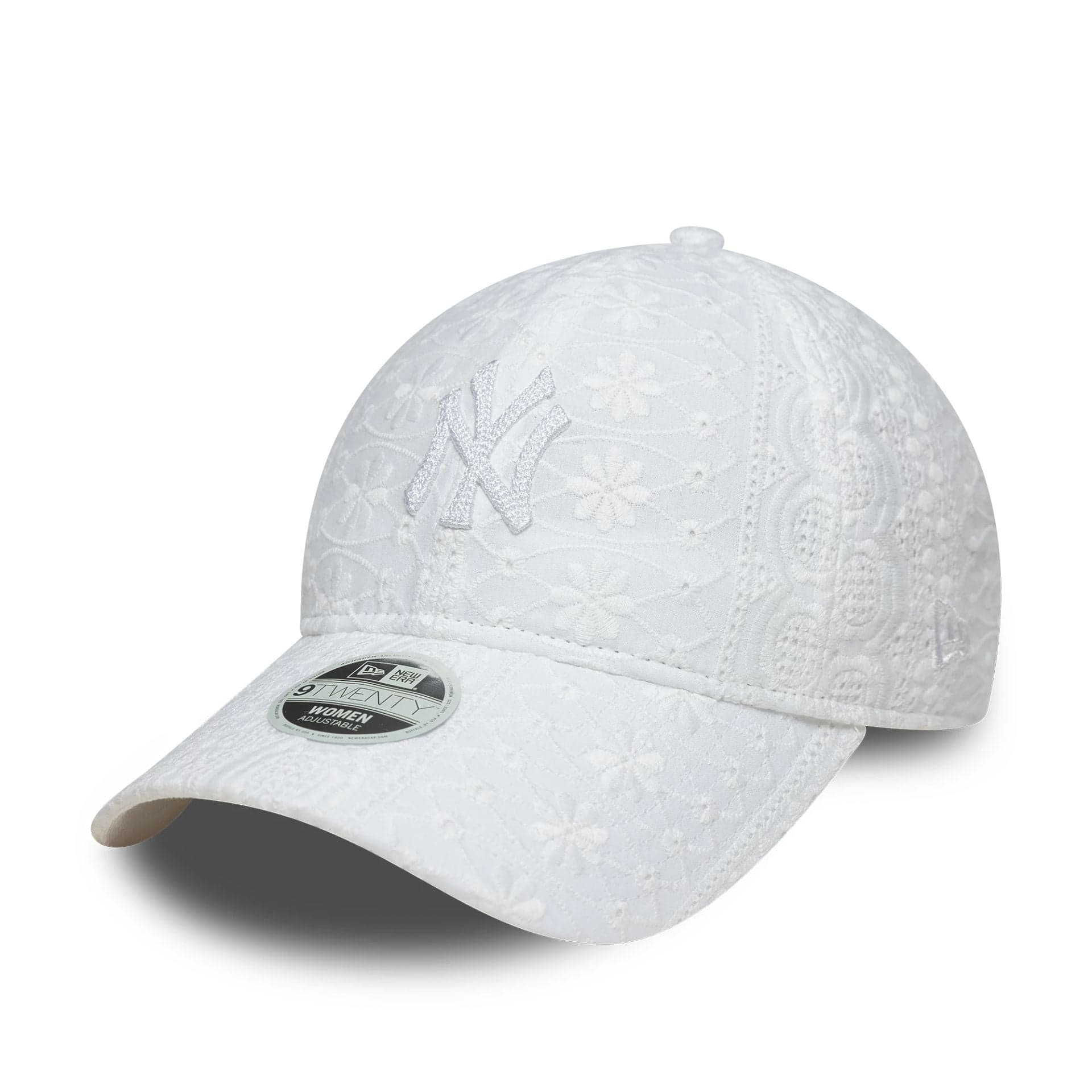 Women's New York Yankees MLB Broderie White 9Twenty Adjustable Cap