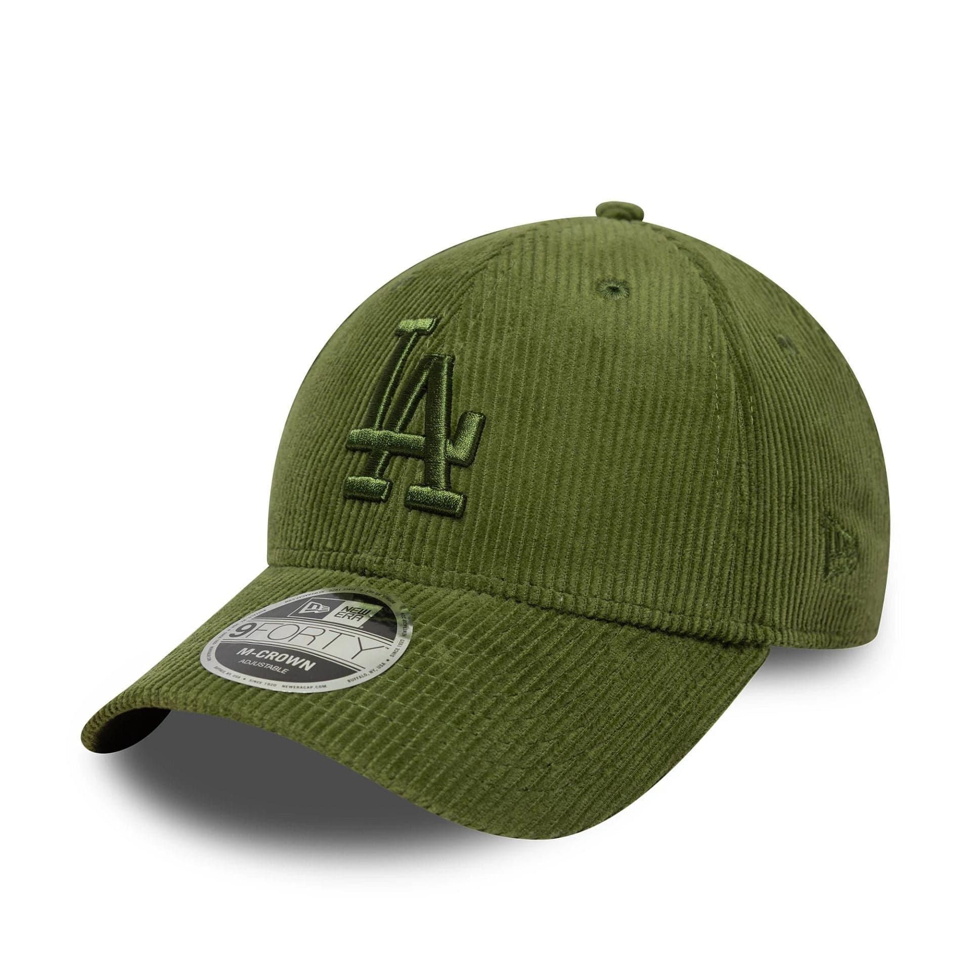 Men's La Dodgers MLB Cord Dark Green Crown Adjustable Cap