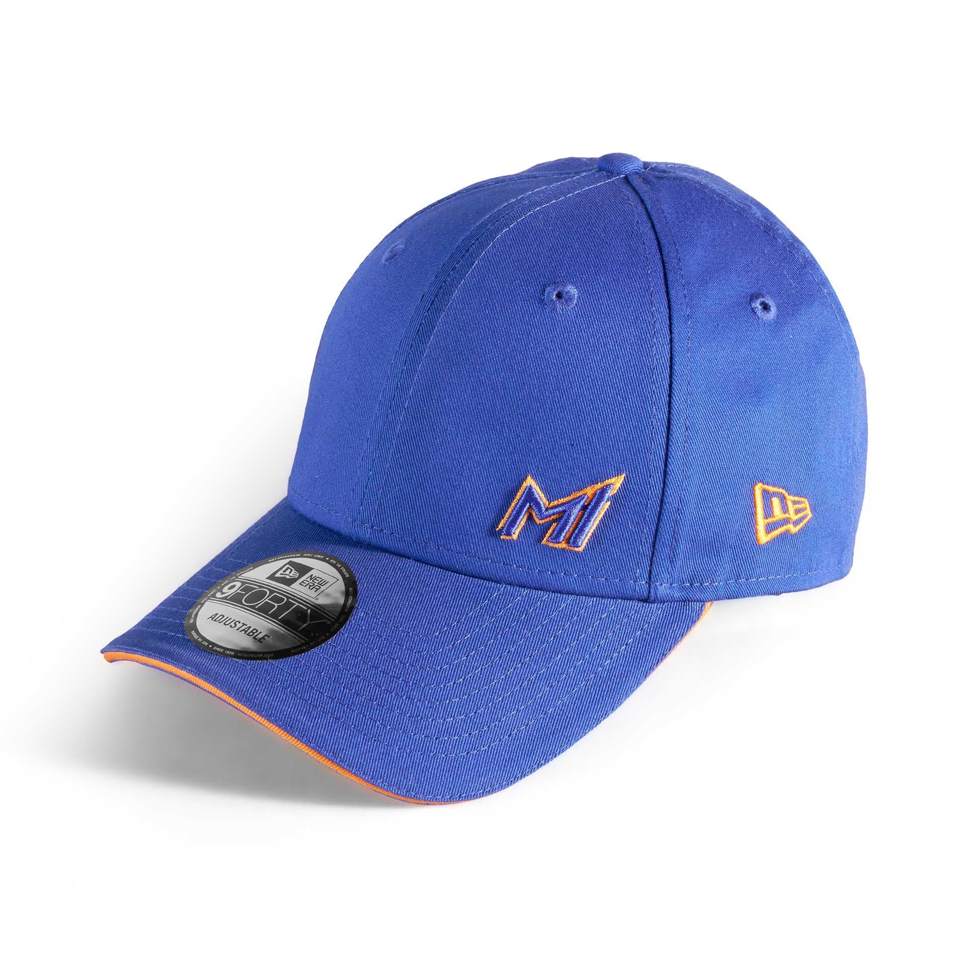 Unisex New Era Mumbai Indians Blue Contrast Visor Adjustable Curved Cap