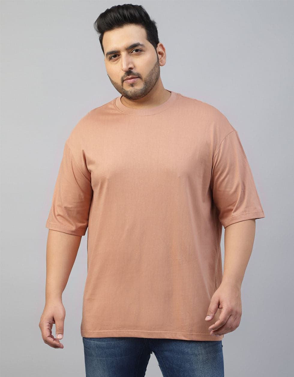 Men's Cork Plain Plus Size Tshirt