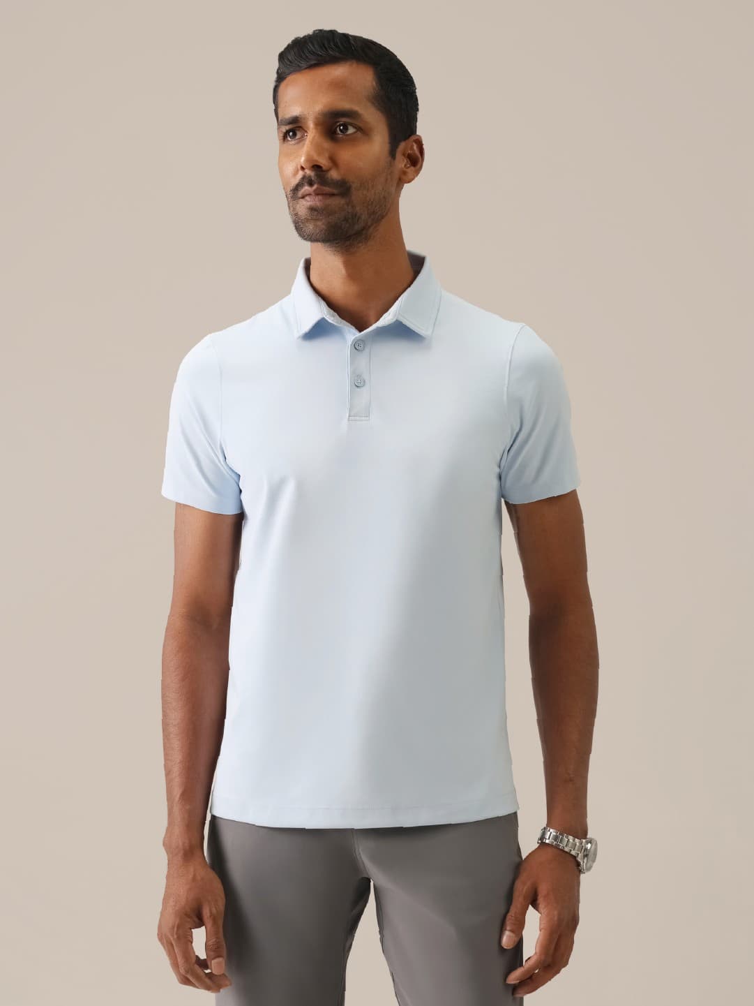 Men's Blue Regular Fit Casual The Cloud Polo Tshirt