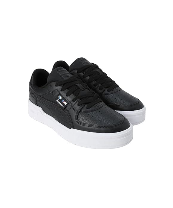Men's Black Round Toe Low-Top Synthetic Sneakers
