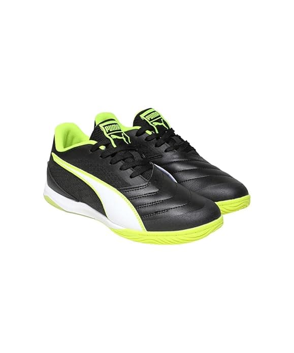 Men's Black Round Toe Low-Top Synthetic Football Shoes Sport Shoes