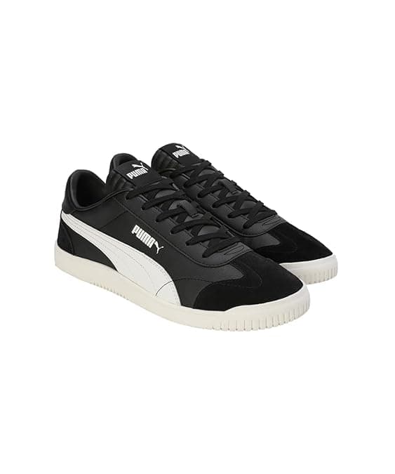 Men's Black Round Toe Low-Top Textile Sneakers