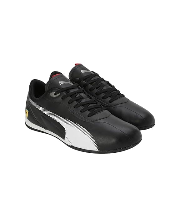 Men's Black Round Toe Low-Top Synthetic Sneakers