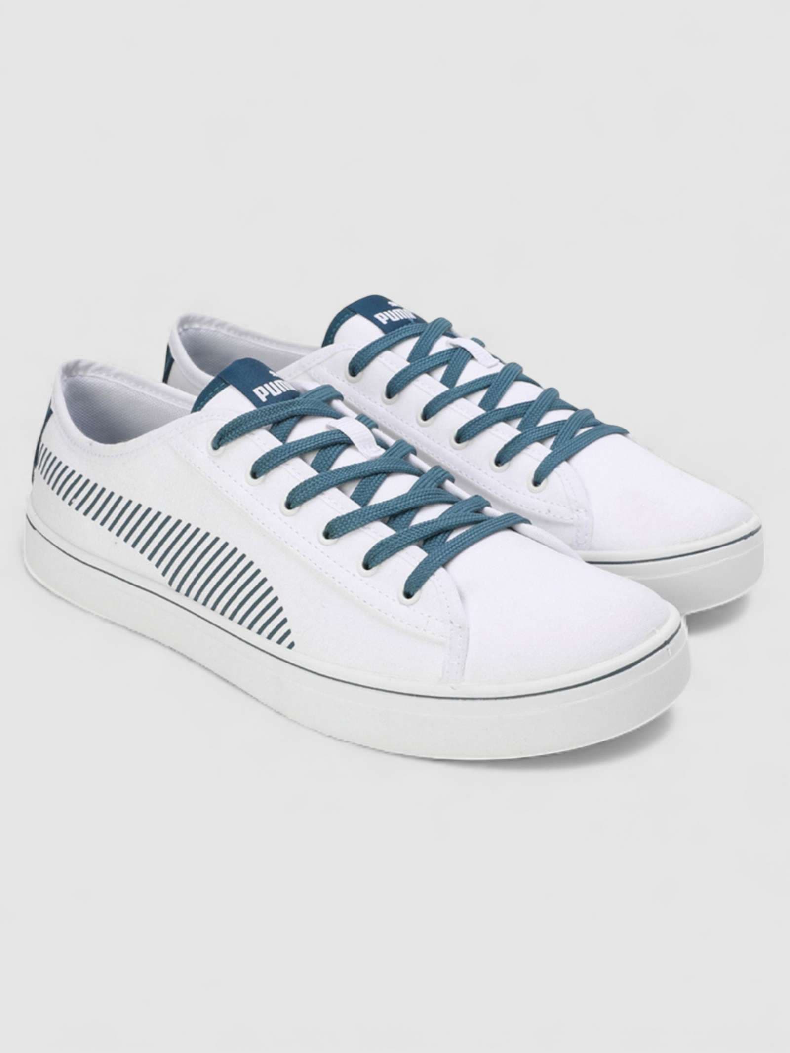 Men's White Round Toe Low-Top Mesh Sneakers