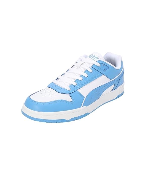 Men's White Round Toe Low-Top Synthetic Sneakers