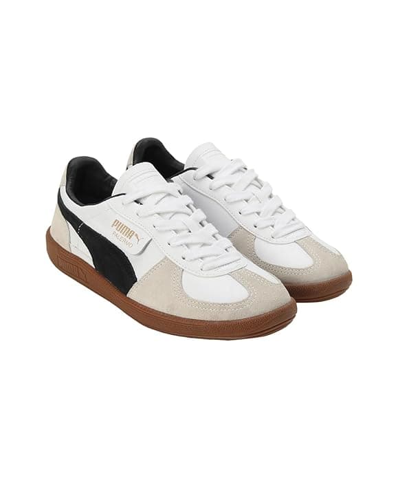 Men's White Round Toe Low-Top Textile Sneakers
